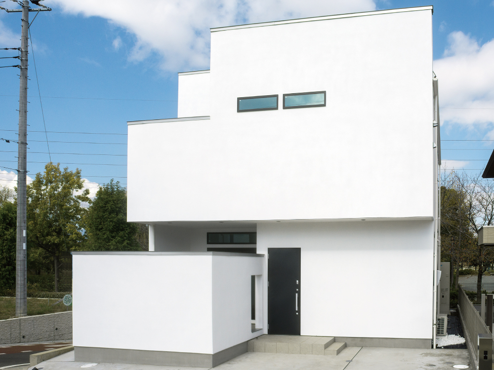 CASE537 注文住宅「White Cube」の建築実例・施工例の写真