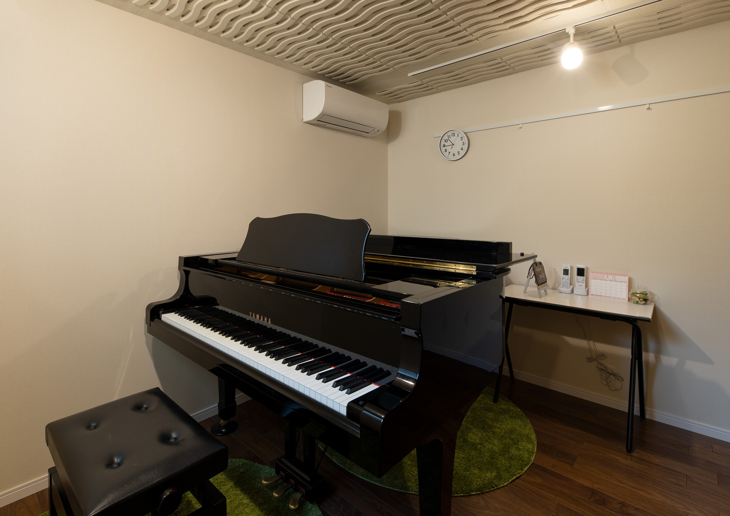 防音室になったピアノのある部屋・デザイン住宅